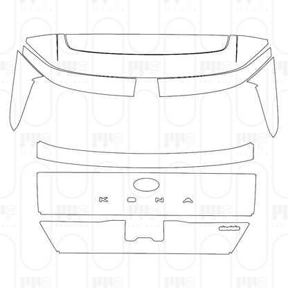 Pre-Cut PPF Hyundai Kona Electric SE 2024