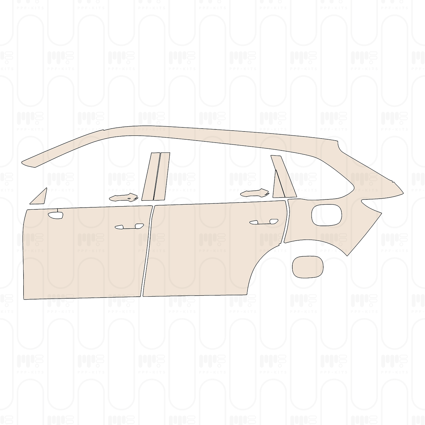 Pre-Cut PPF Mazda CX-80 (EU) Exclusive-Line 2024