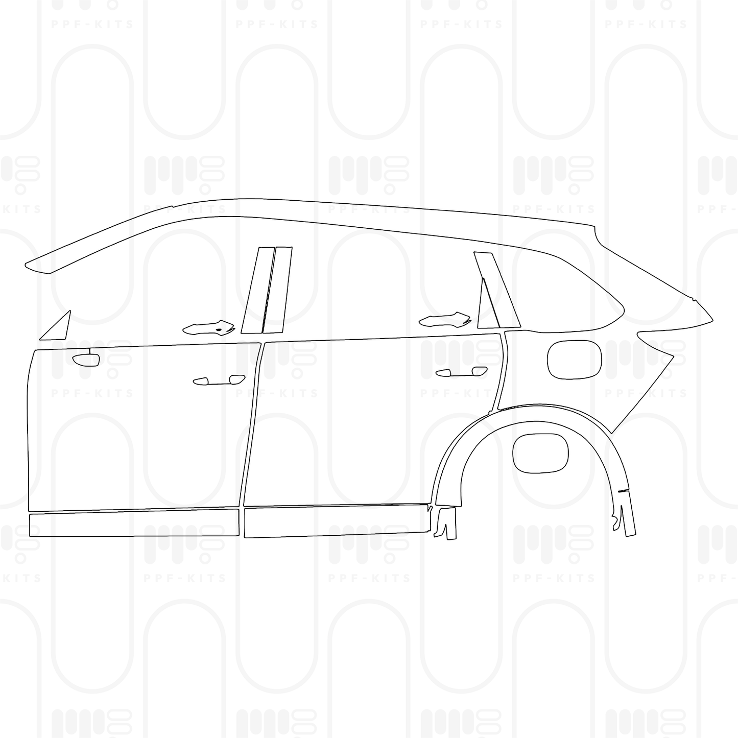 Pre-Cut PPF Mazda CX-80 (EU) Homura Plus 2024