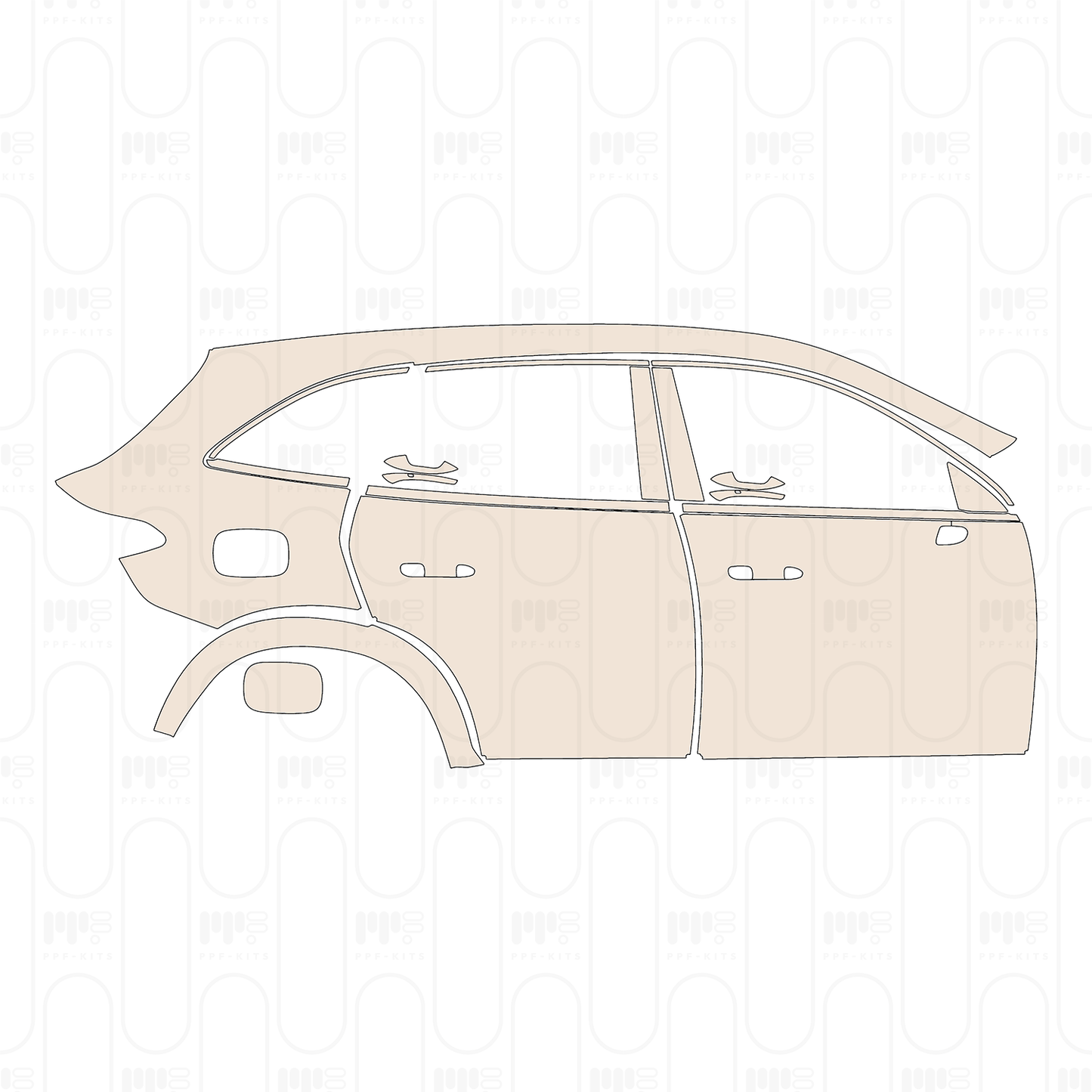 PPF precortado Mercedes-Benz GLC SUV Standard Wheelbase (GLC) AMG Line 2024