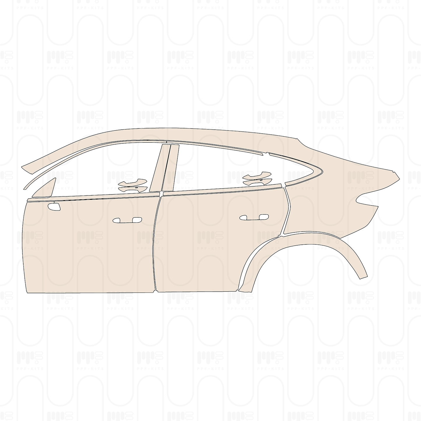 Pre-Cut PPF Mercedes-Benz GLC Coupe Base 2024