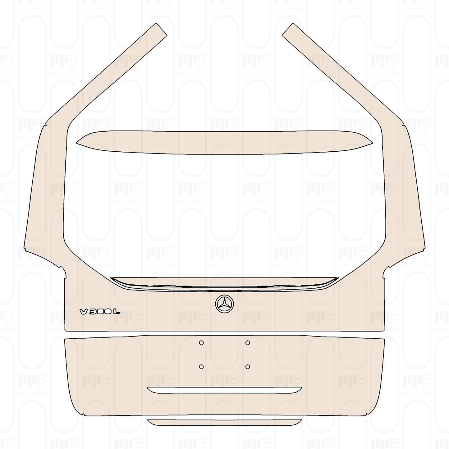 Pre-Cut PPF Mercedes-Benz V Class (Europe) Extra Long Base 2024