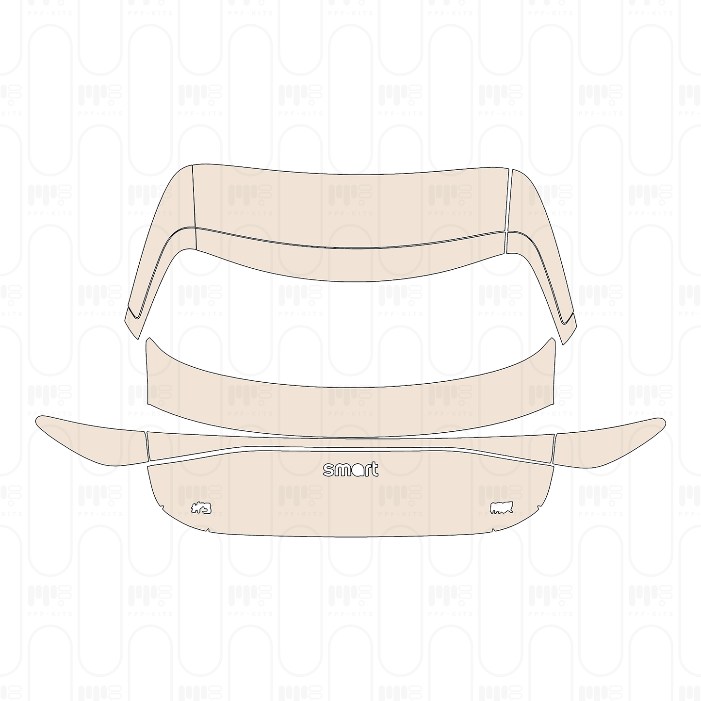 Pre-Cut PPF Smart #3 Base 2024