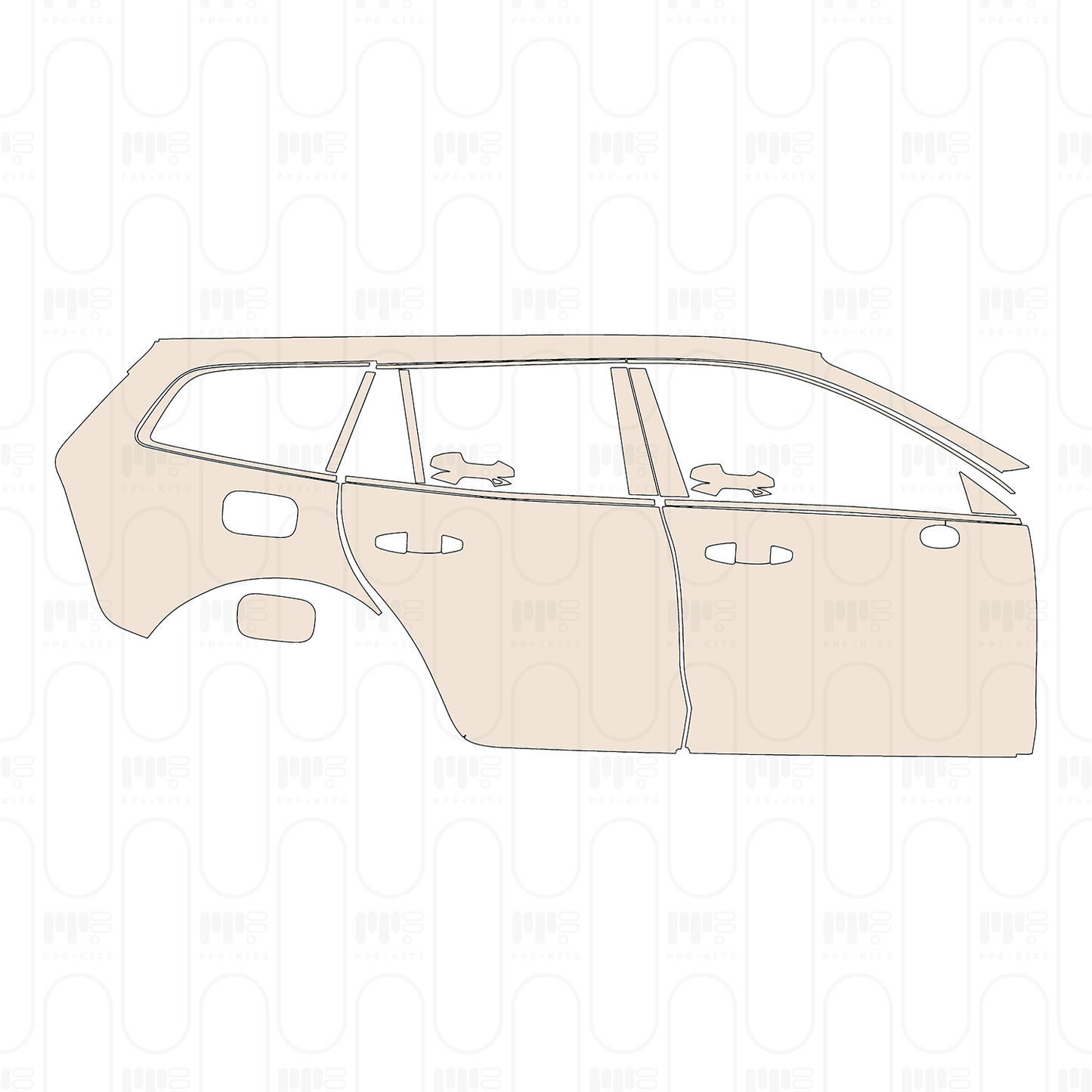 PPF precortado Volvo V60 Cross Country 2024