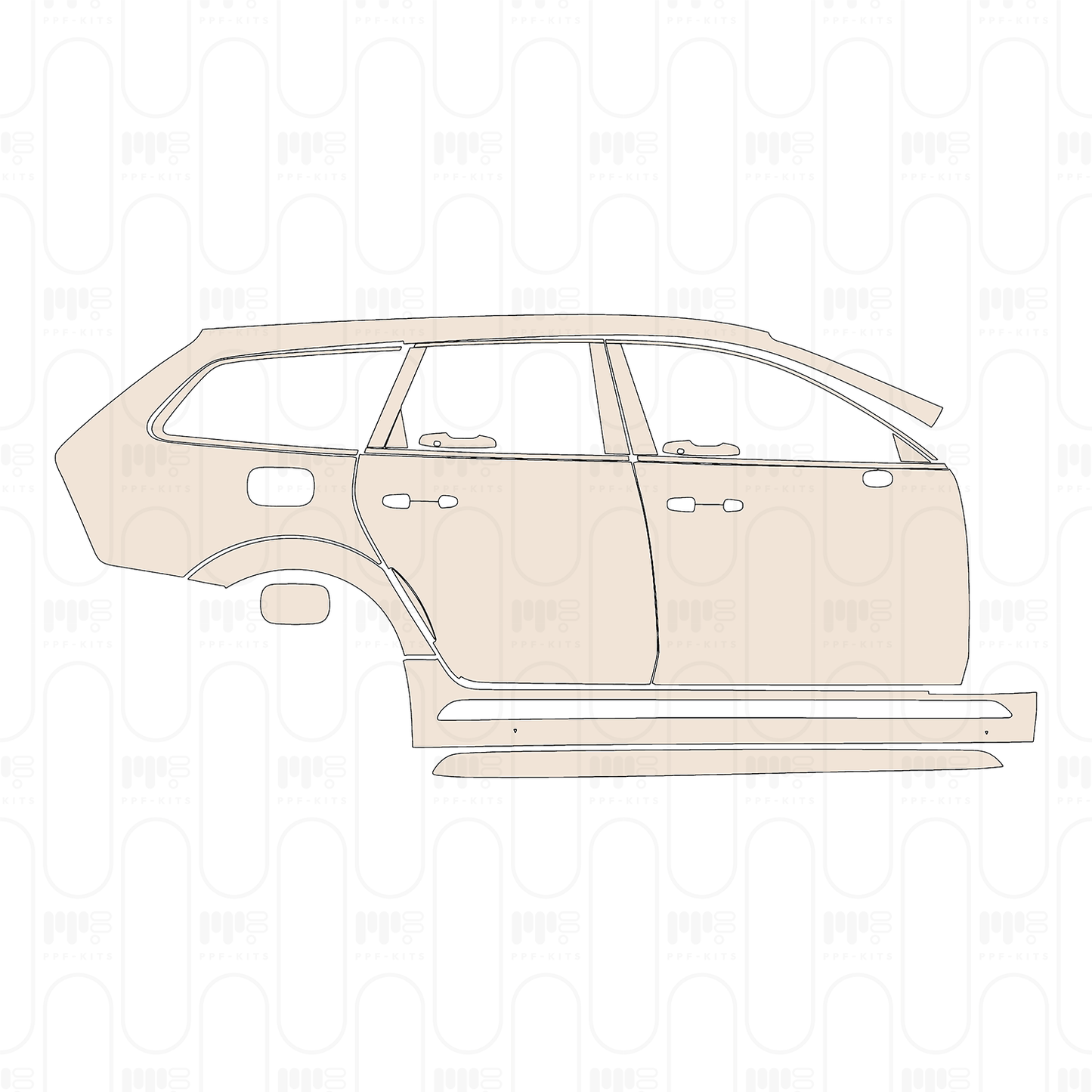 PPF precortado Volvo V90 Cross Country 2024