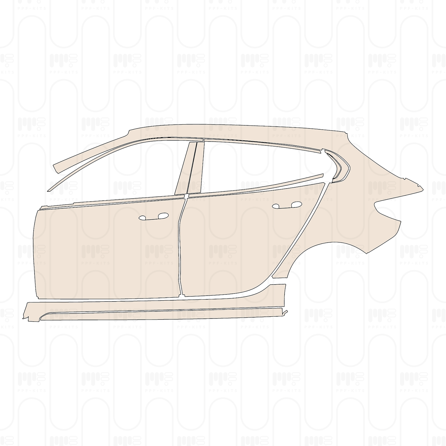 PPF precortado BMW 1 Series 5-door Sports Hatch M Sport 2024
