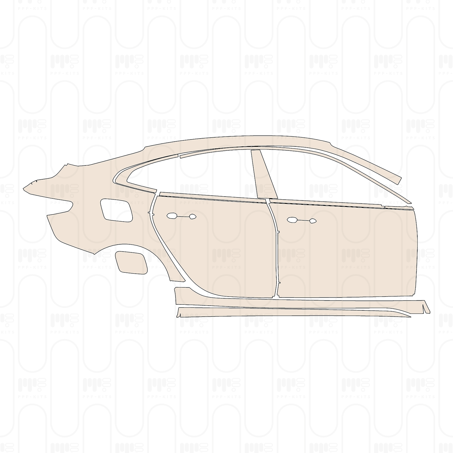 Pre-Cut PPF BMW 2 Series Gran Coupe (Standard Wheelbase) M235i 2024