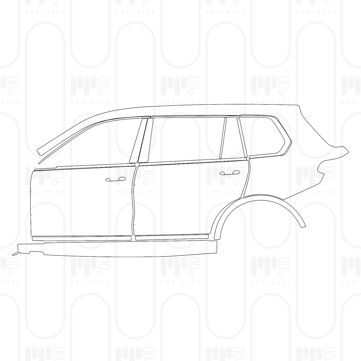 Pre-Cut PPF BMW X7 M60i 2025