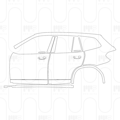 Pre-Cut PPF BMW X3 Standard Wheelbase M40i 2024