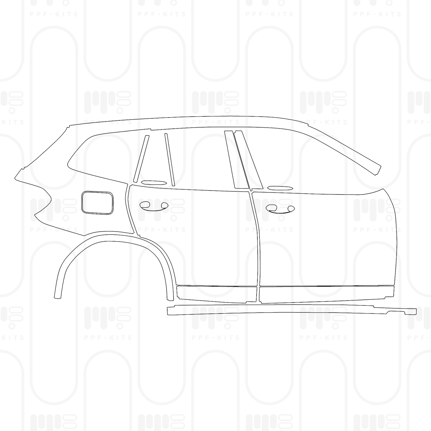 Pre-Cut PPF BMW X3 Standard Wheelbase M40i 2024