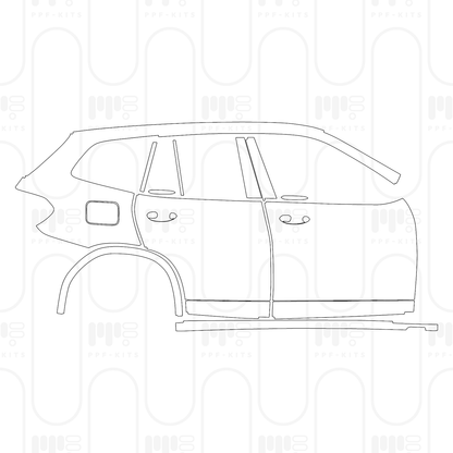 Pre-Cut PPF BMW X3 Standard Wheelbase M40i 2024