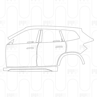 Pre-Cut PPF BMW X1 Standard Wheelbase Base 2025