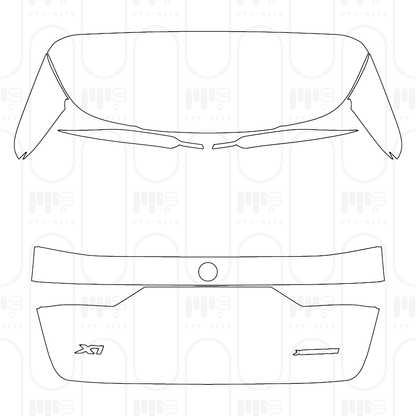 Pre-Cut PPF BMW X1 Standard Wheelbase Base 2025