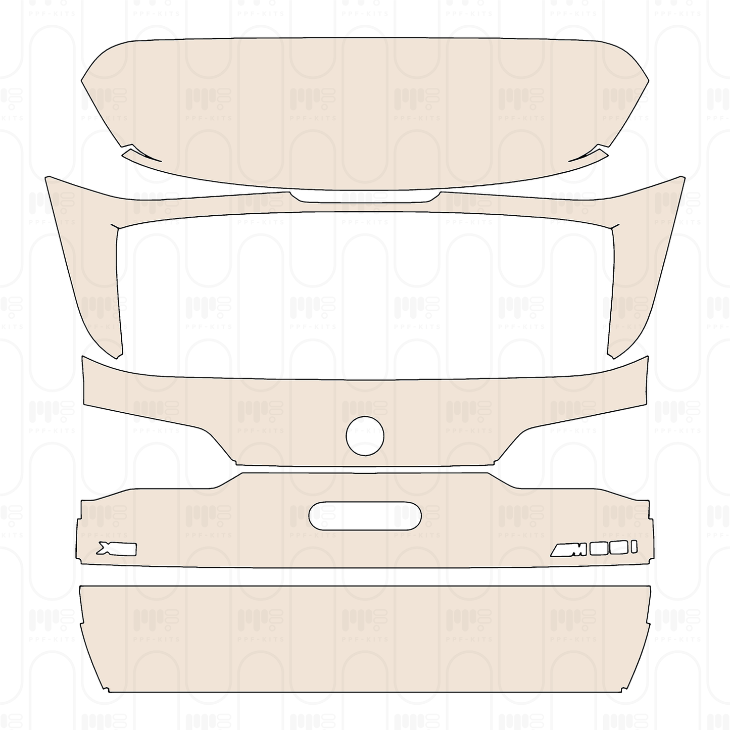Pre-Cut PPF BMW X5 Standard Wheelbase M60i 2024