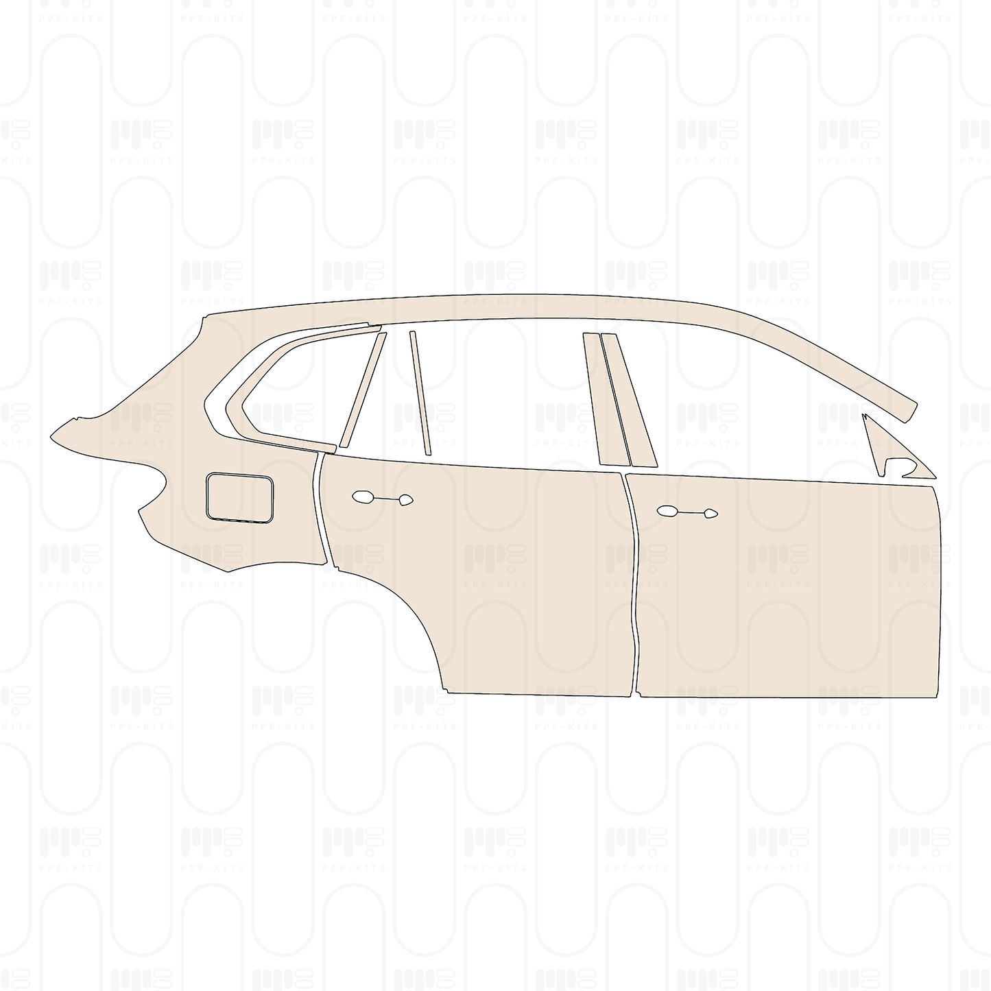 Pre-Cut PPF BMW X5 Standard Wheelbase xLine 2025