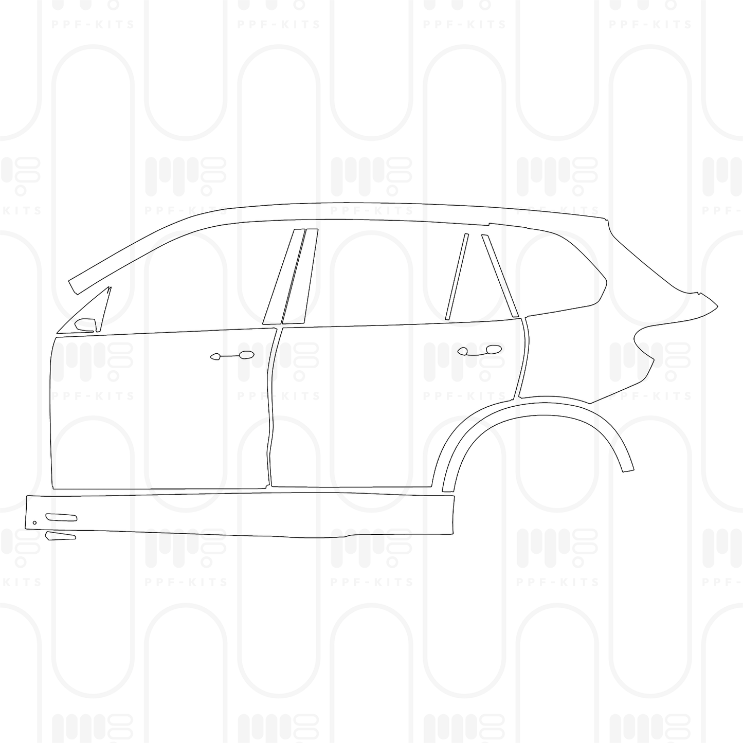 Pre-Cut PPF BMW X5 Extended Wheelbase M Sport 2024