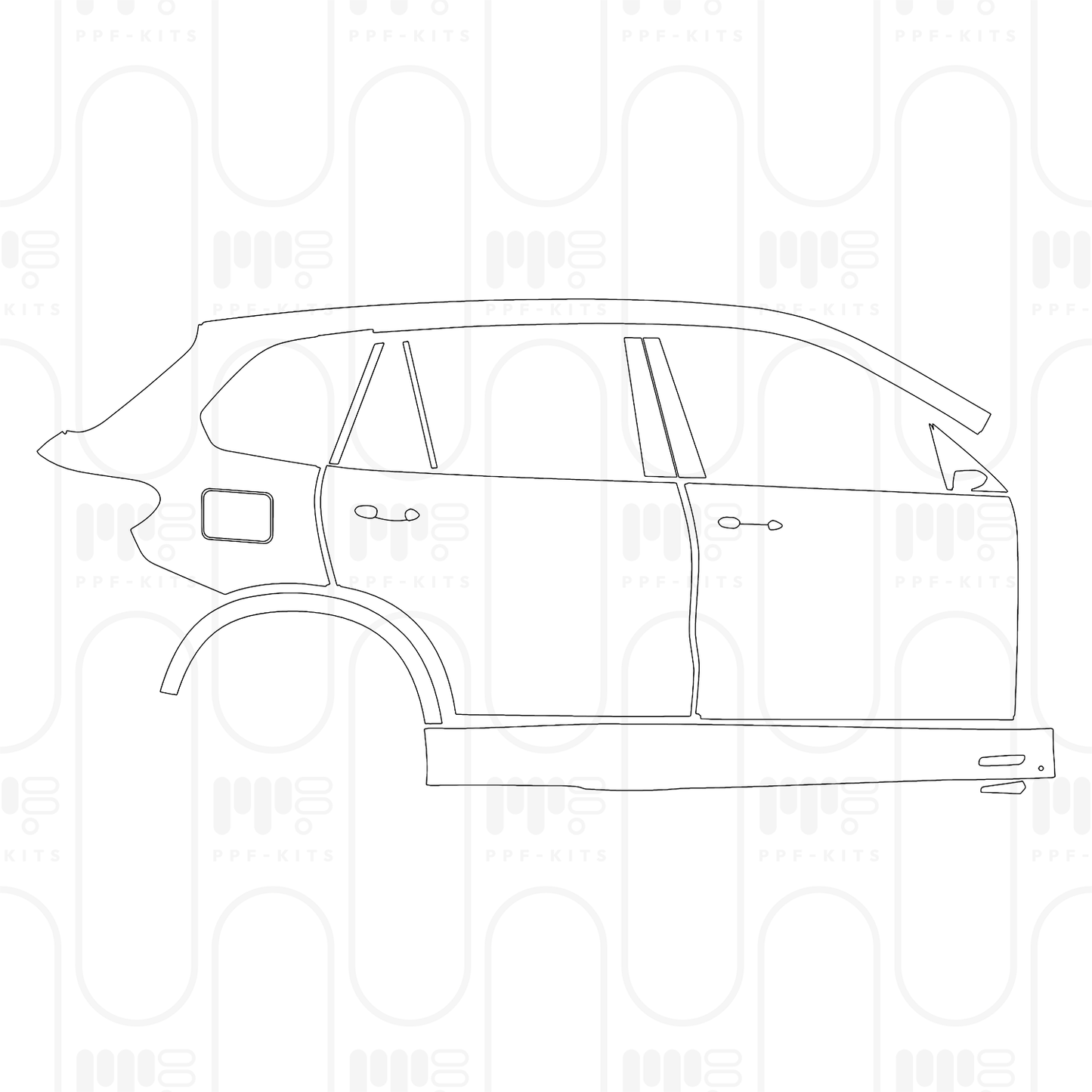 Pre-Cut PPF BMW X5 Extended Wheelbase M Sport 2024