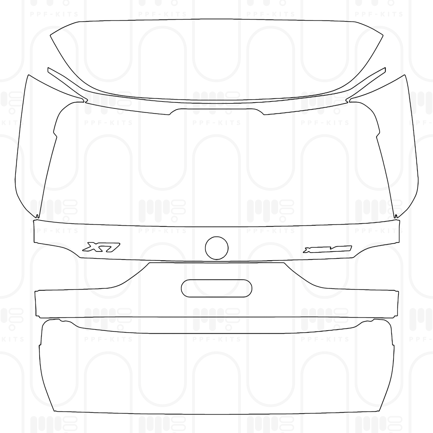 Pre-Cut PPF BMW X7 M60i 2025