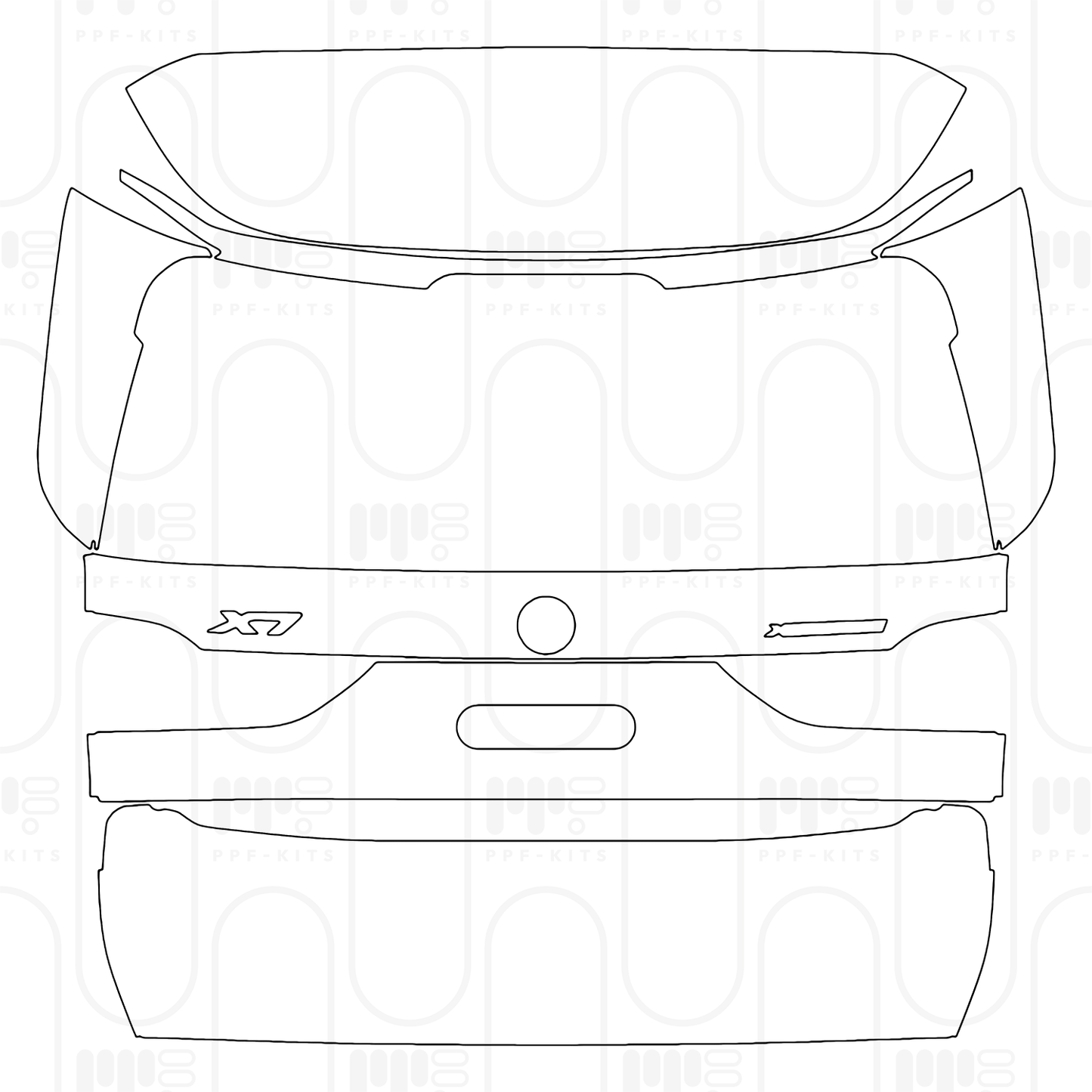 Pre-Cut PPF BMW X7 M60i 2025