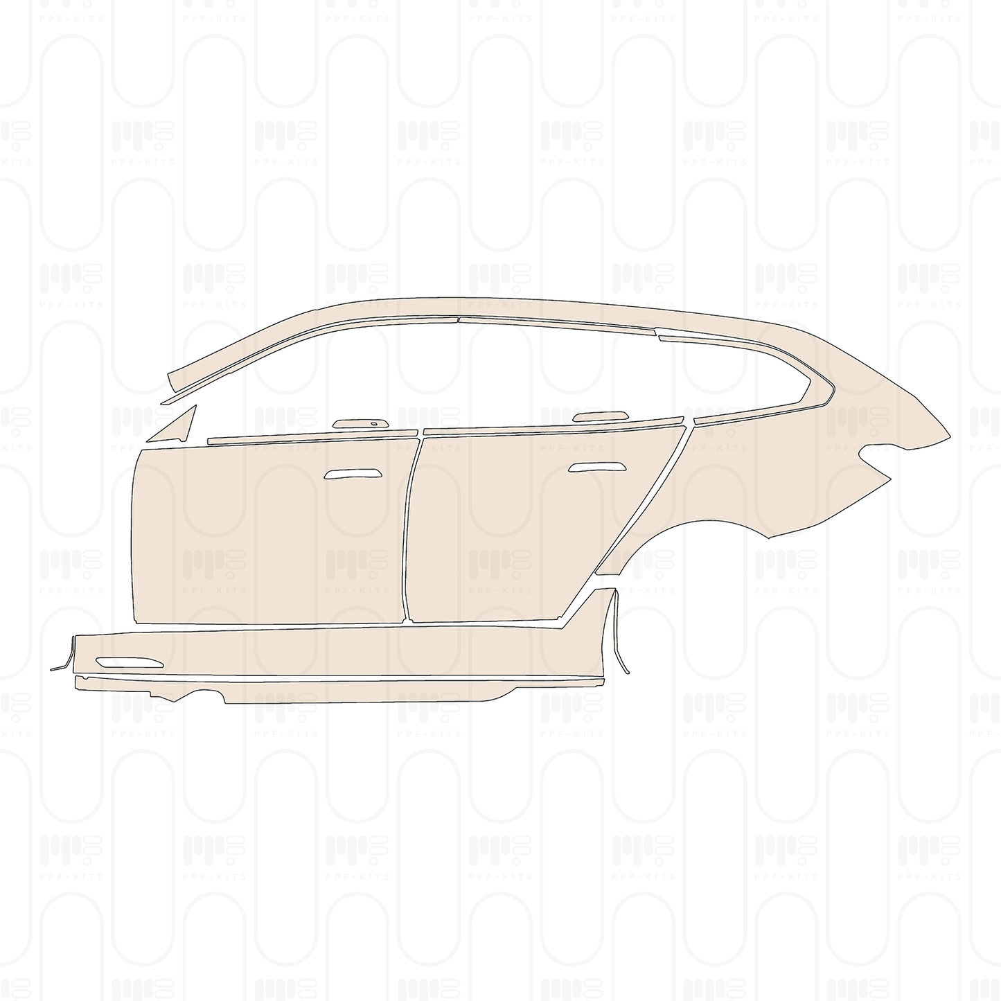 Pre-Cut PPF BMW 5 Series Touring M5 2025