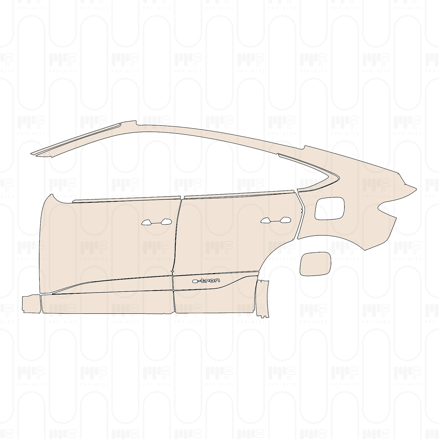 PPF precortado Audi Q6 e-tron Sportback Base 2026