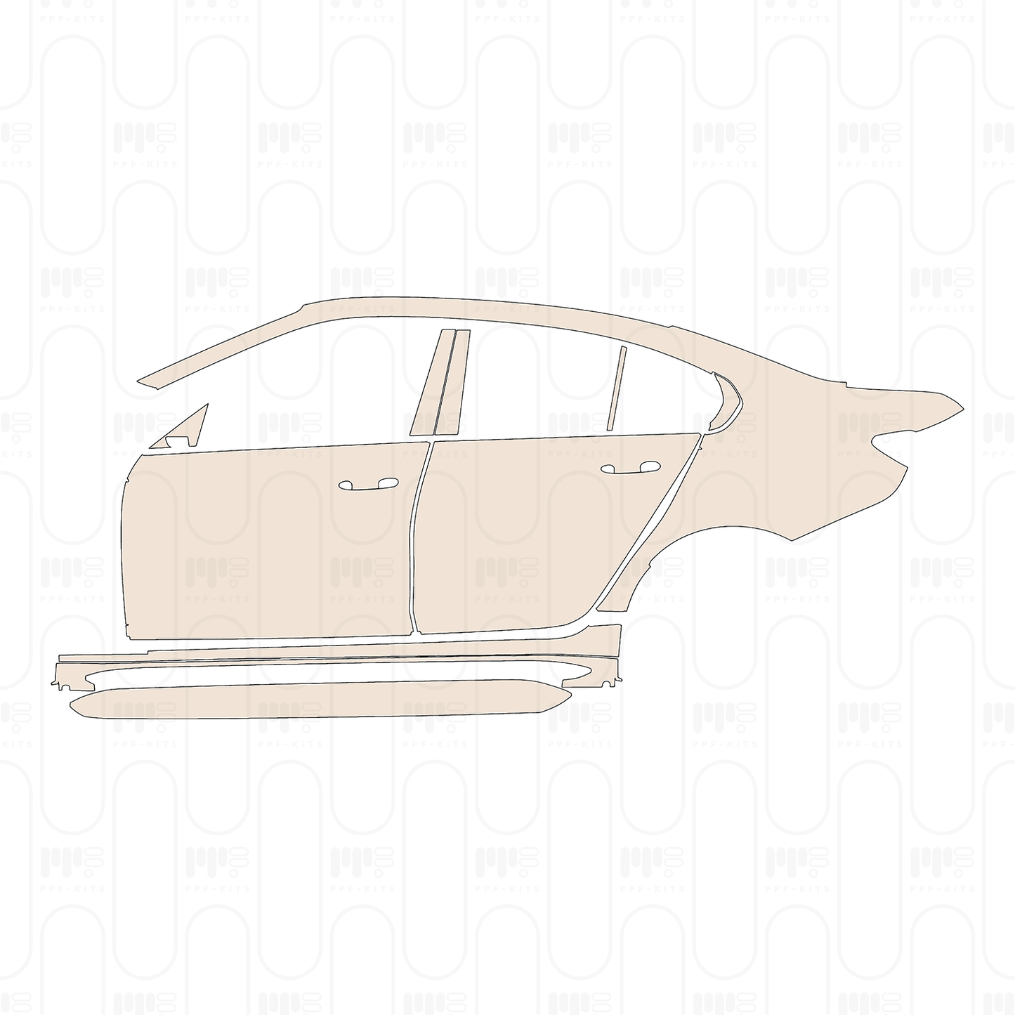 PPF precortado BMW 3 Series Sedan M3 2026