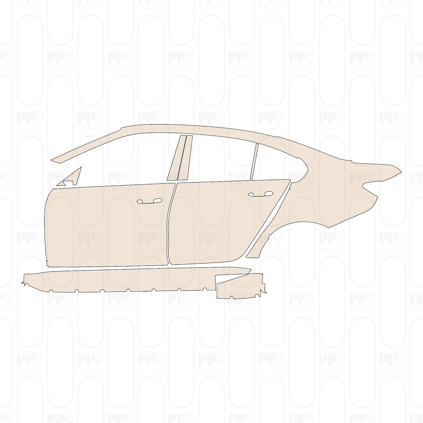 PPF precortado BMW 3 Series Sedan M3 2026