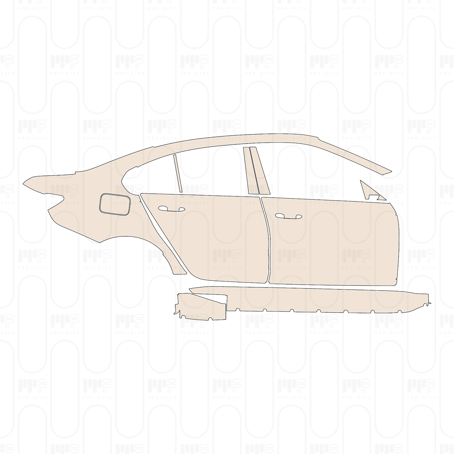 PPF precortado BMW 3 Series Sedan M3 2026