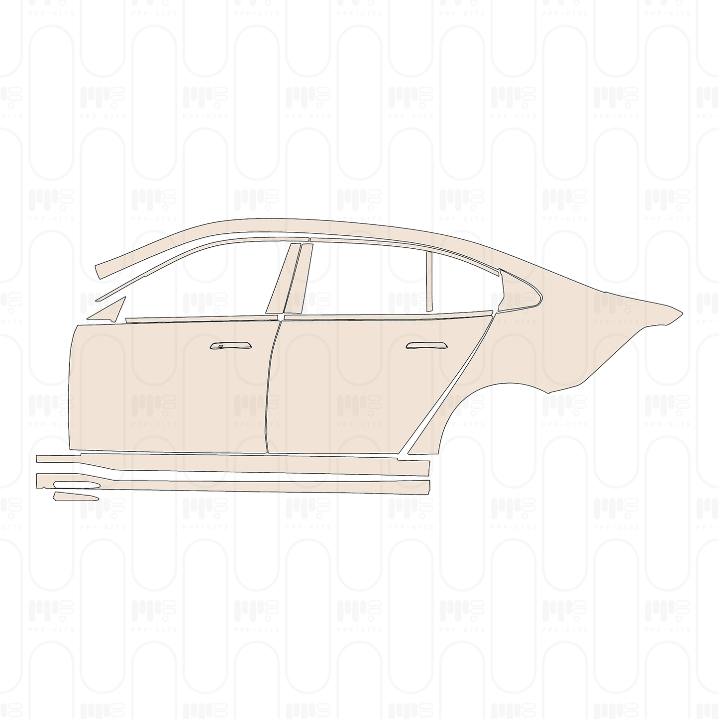 PPF precortado BMW 5 Series Sedan Extended Wheelbase M Sport 2026