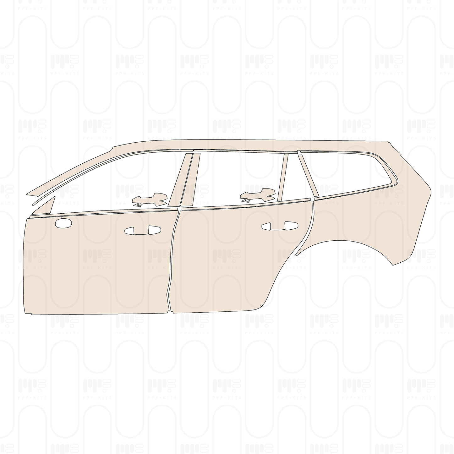 Pre-Cut PPF Volvo V60 Cross Country 2026