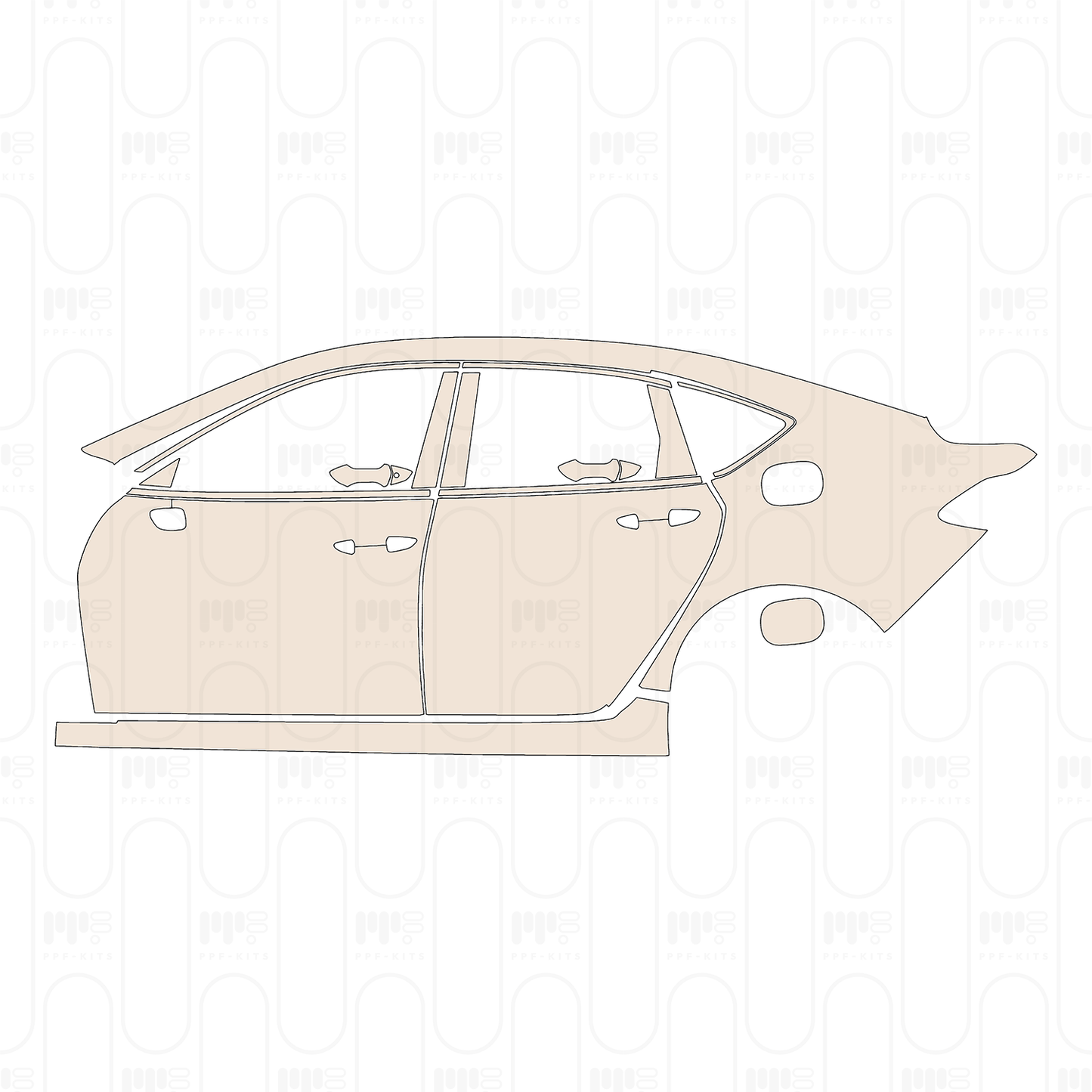 PPF precortado Acura TLX Standard Wheelbase Base 2022