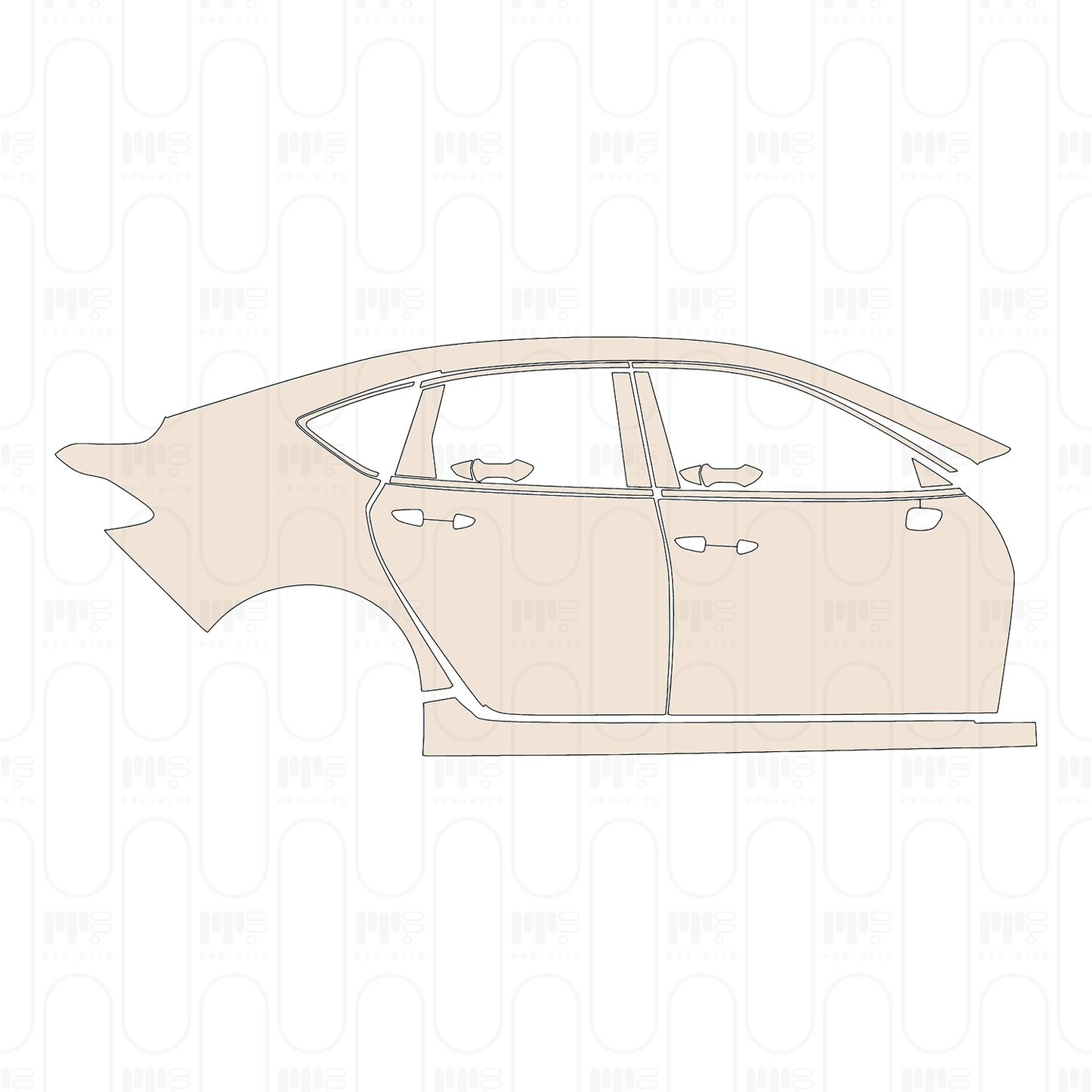 PPF precortado Acura TLX Standard Wheelbase Base 2022