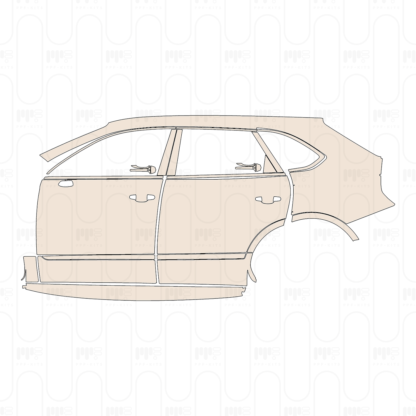 Pre-Cut PPF Bentley Bentayga Standard Wheelbase Speed 2021