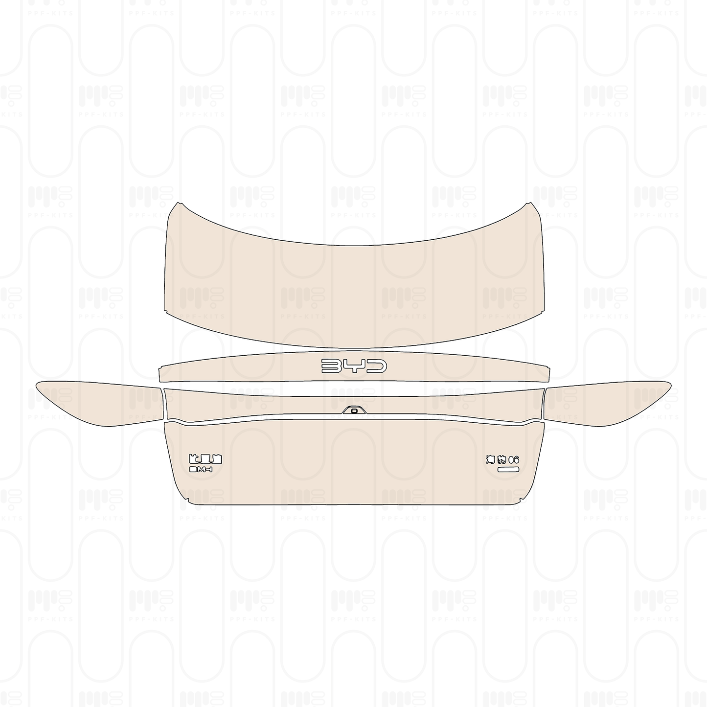 PPF precortado BYD Seal 06 DM-i Intelligent driving version 2025