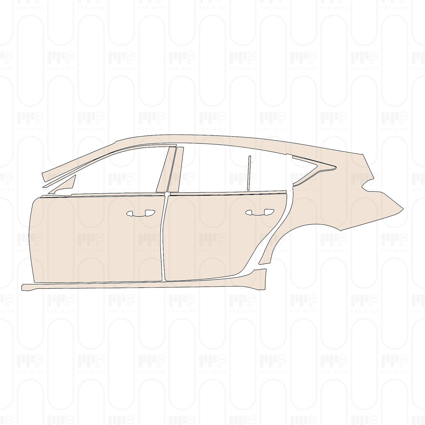 Pre-Cut PPF Cadillac CT5 (US) Sport 2022