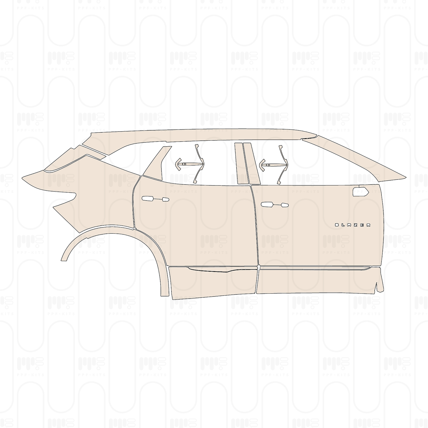 PPF precortado Chevrolet Blazer Premier 2023