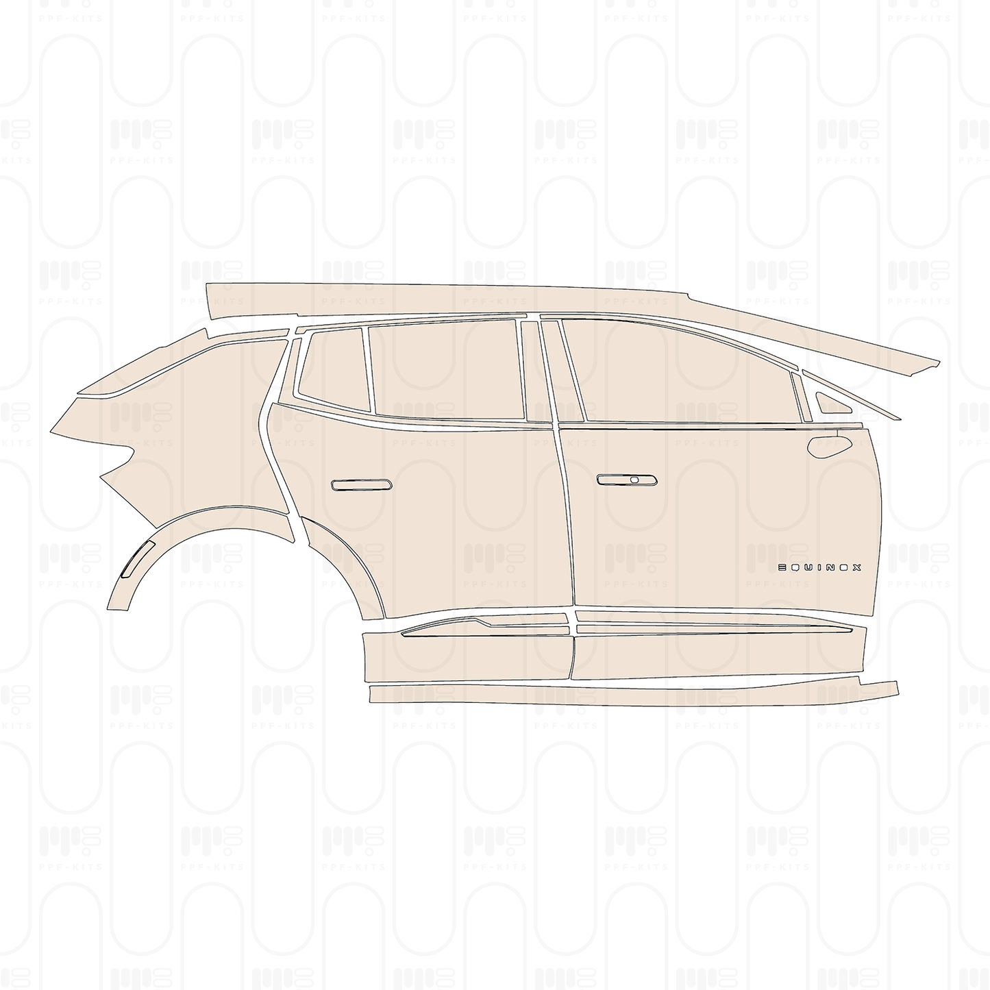 Pre-Cut PPF Chevrolet Equinox EV LT 2024