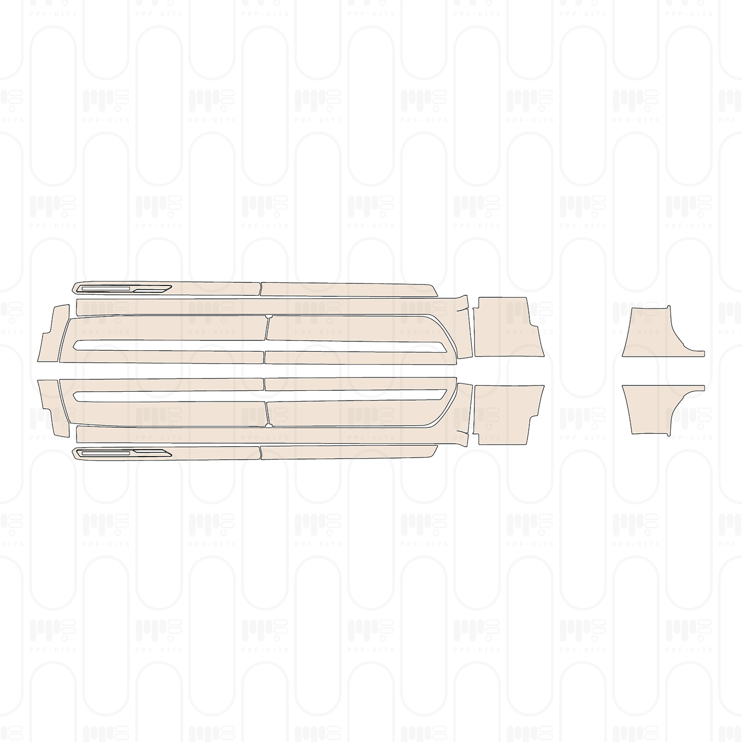 Pre-Cut PPF Chevrolet Silverado 1500 High Country 2022