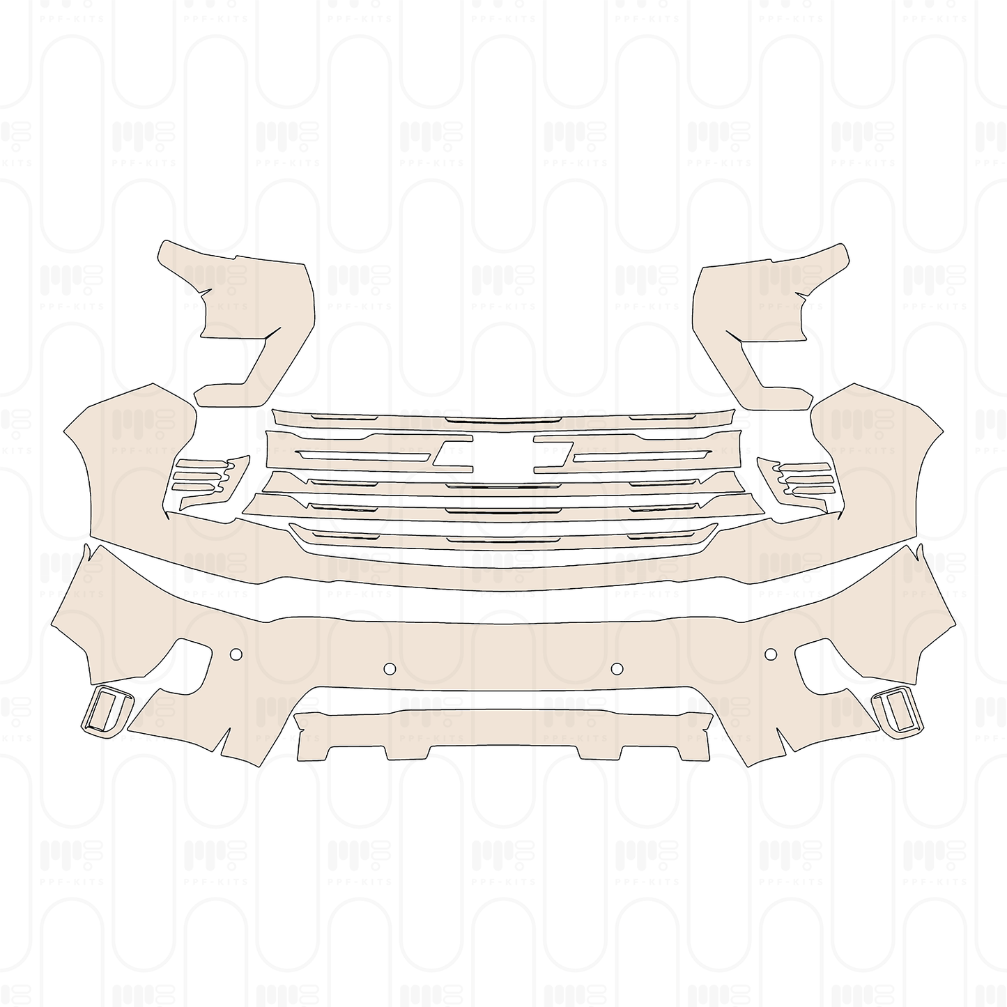 PPF precortado Chevrolet Silverado HD 2500 HD High Country 2024