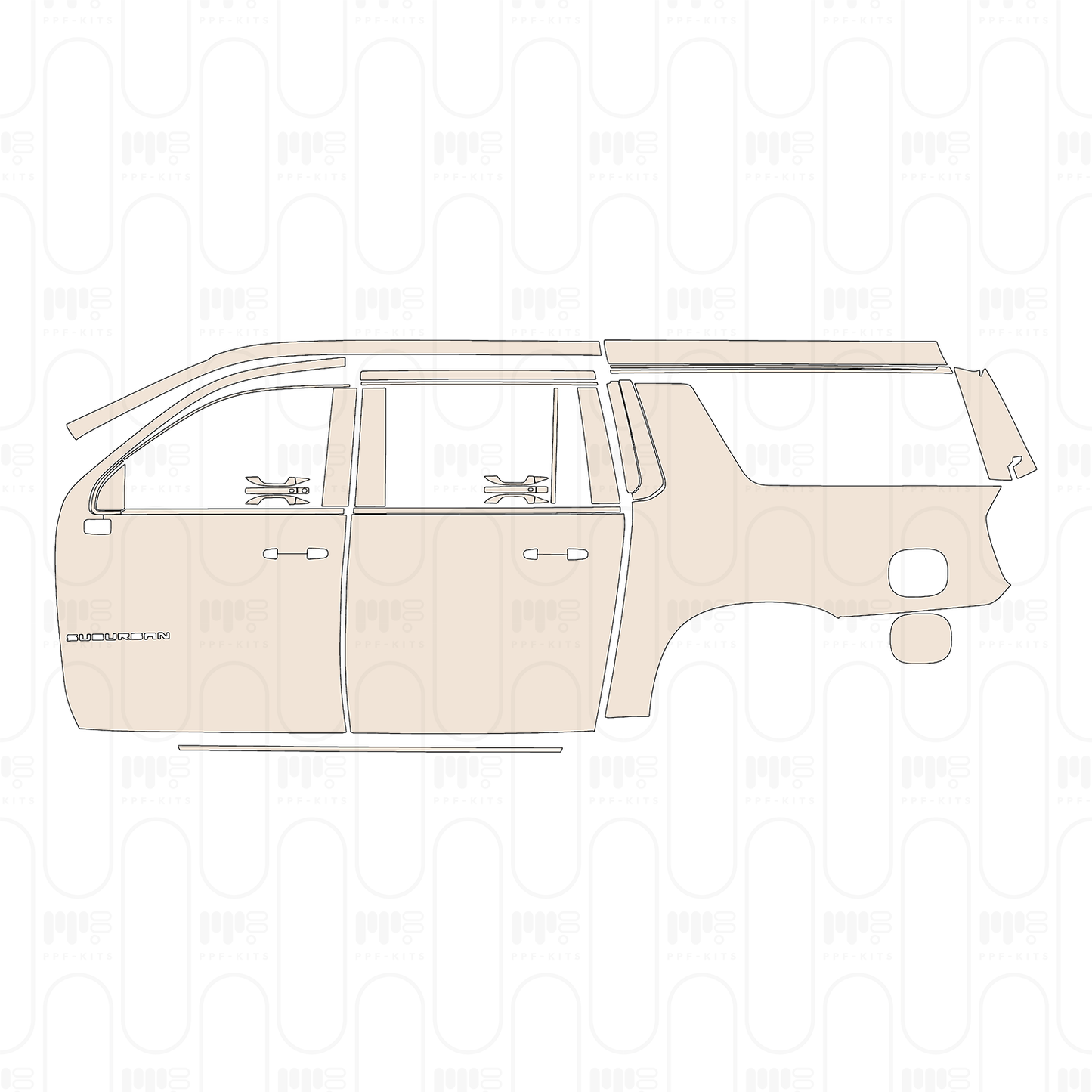 PPF precortado Chevrolet Suburban Premier 2022