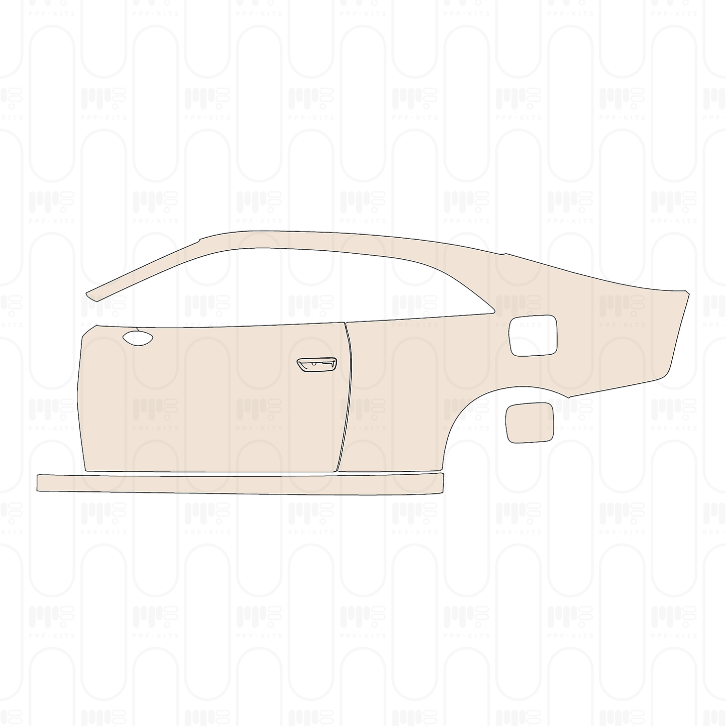Pre-Cut PPF Dodge Charger Daytona 2-Door Scat Pack 2024