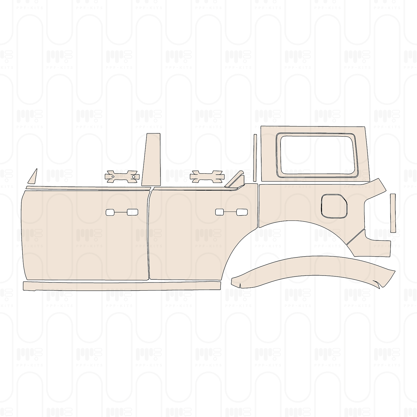 PPF precortado Ford Bronco 4 Door Base 2022
