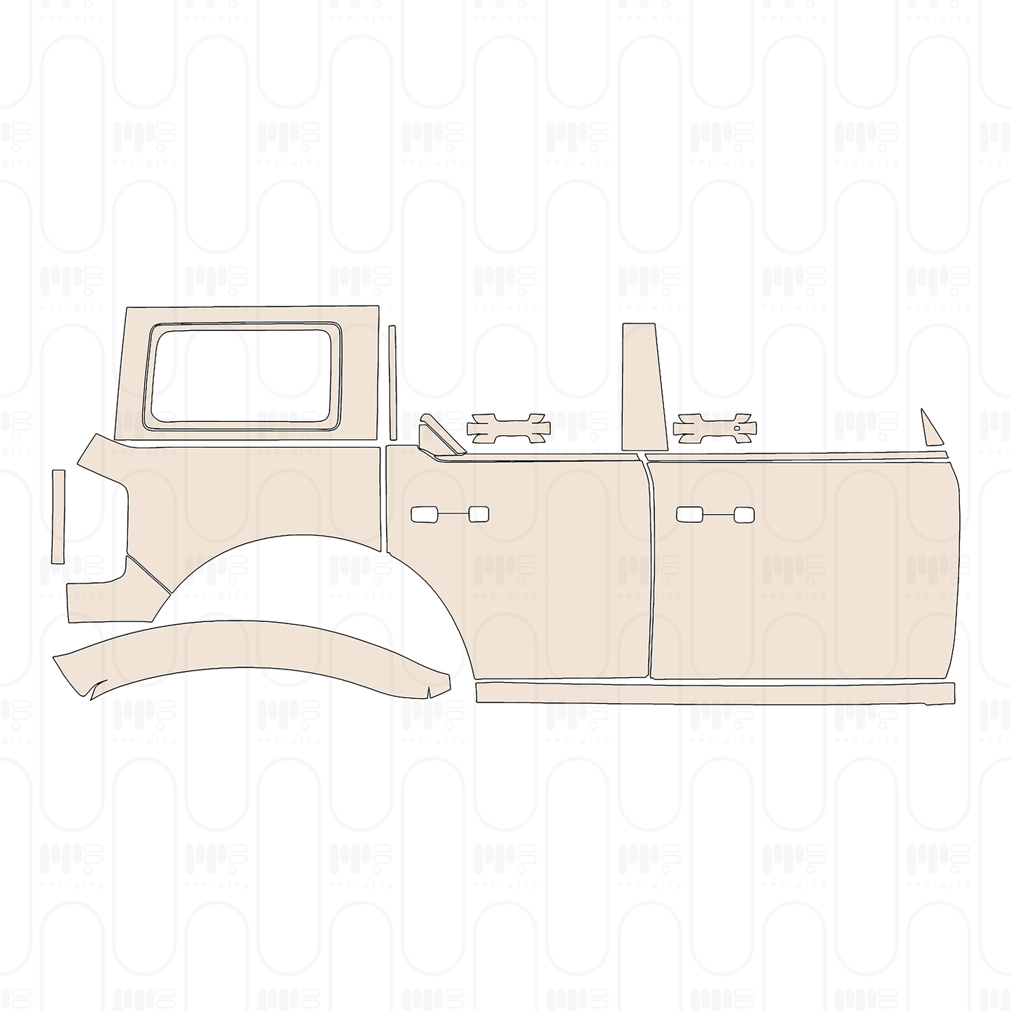 PPF precortado Ford Bronco 4 Door Base 2022