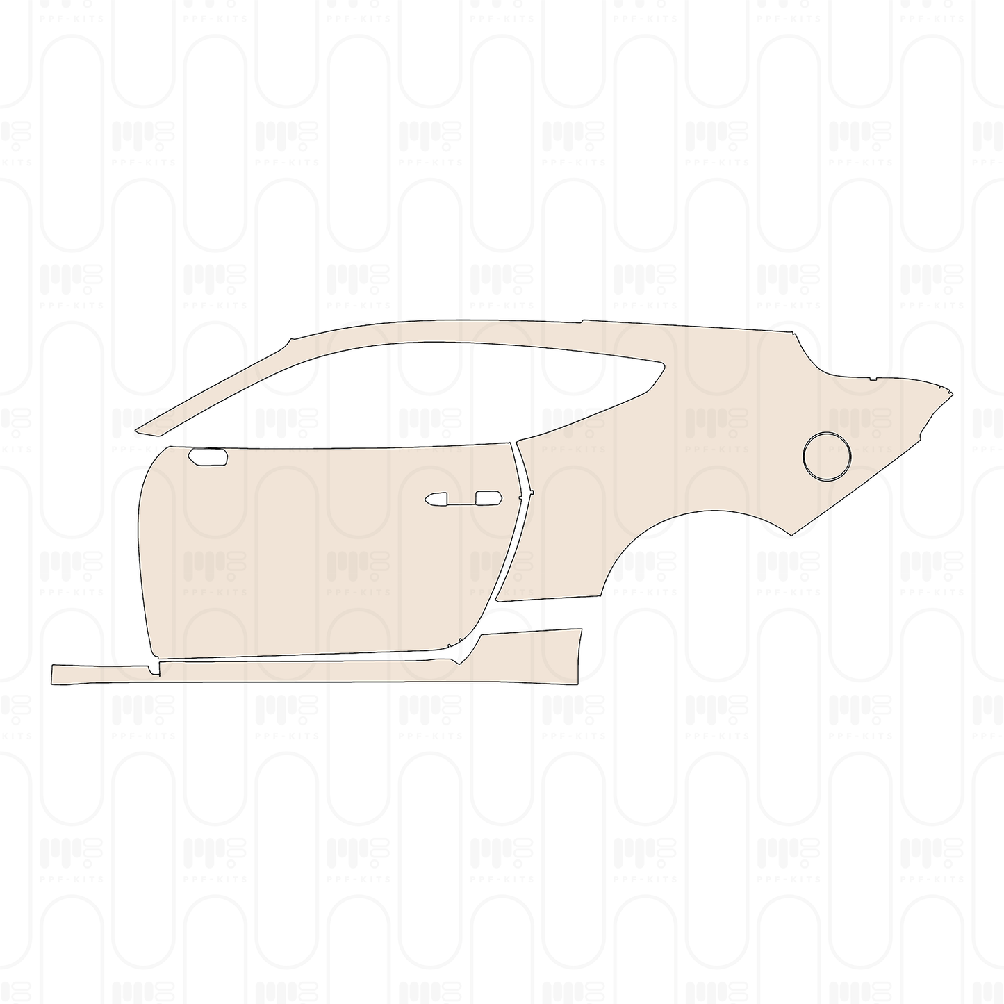 Pre-Cut PPF Ford Mustang Fastback Dark Horse Premium 2024
