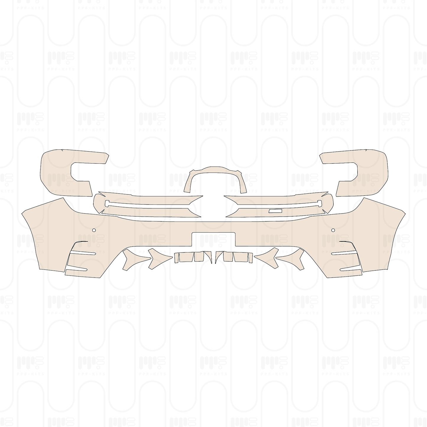 PPF precortado Ford Ranger (EU) MS-RT Double Cab 2025