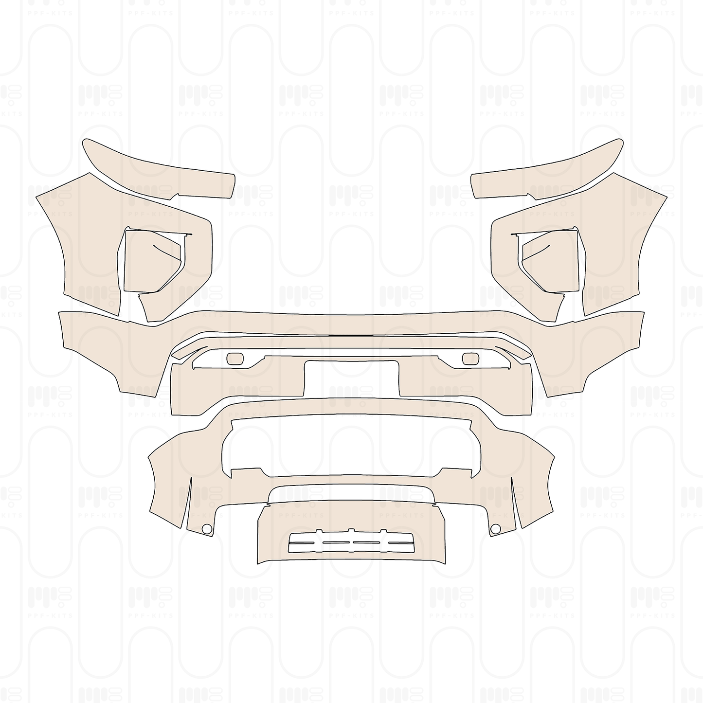 PPF precortado GMC Canyon AT4 2024