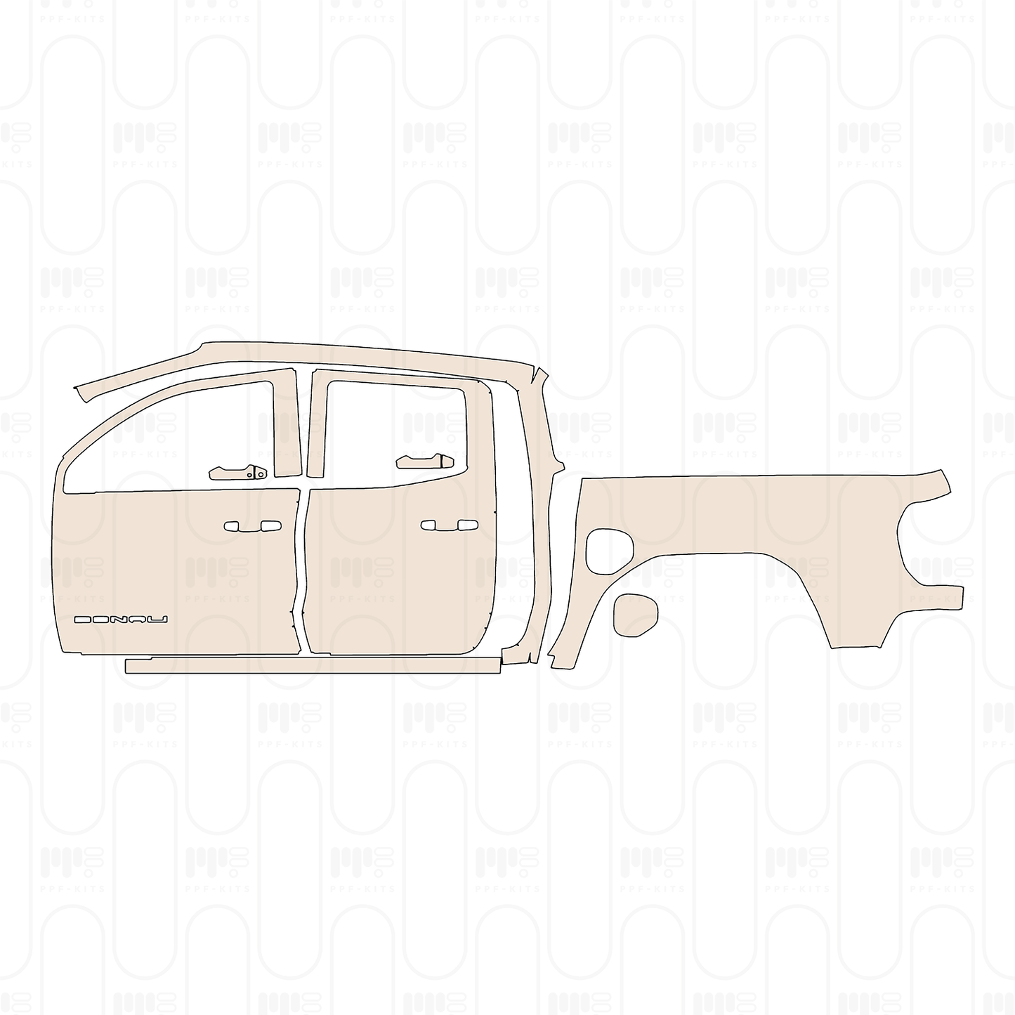 PPF precortado GMC Canyon Denali 2024