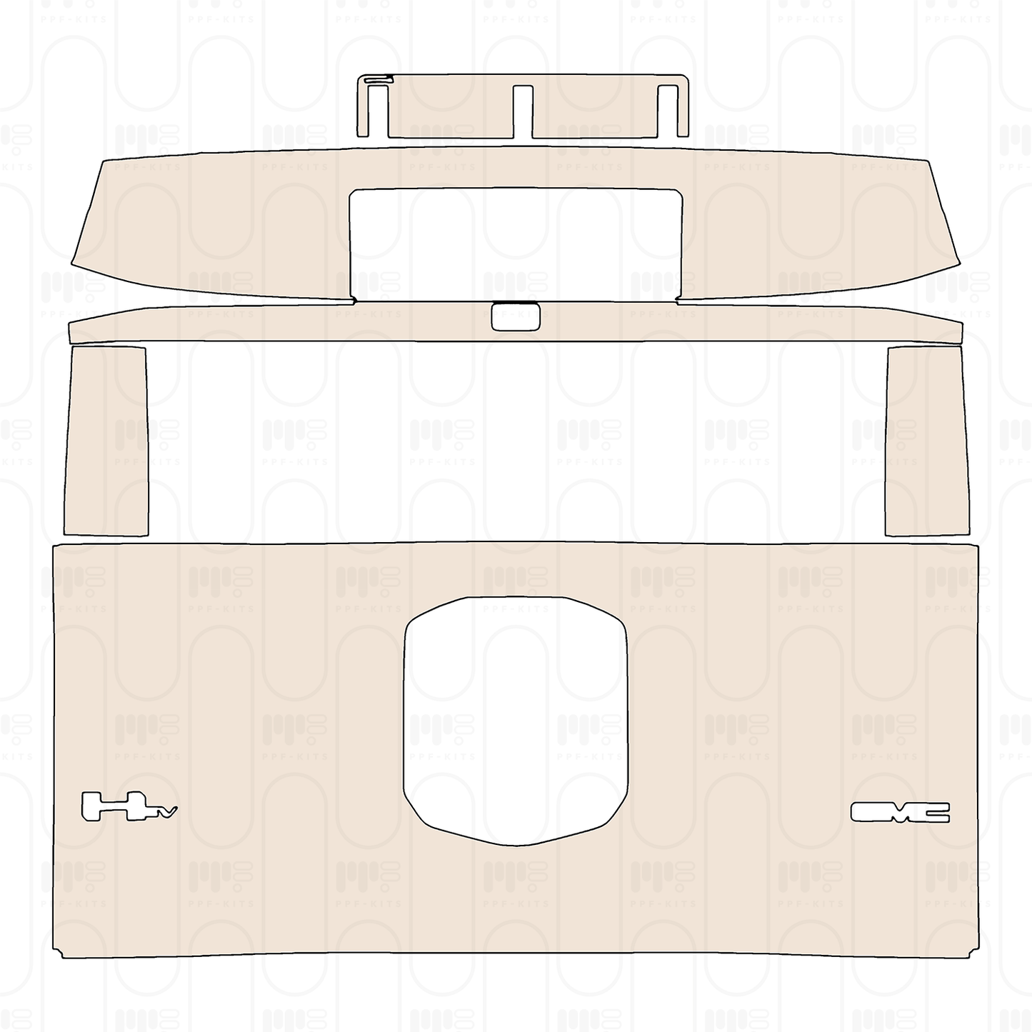 PPF precortado GMC Hummer EV SUV 2022