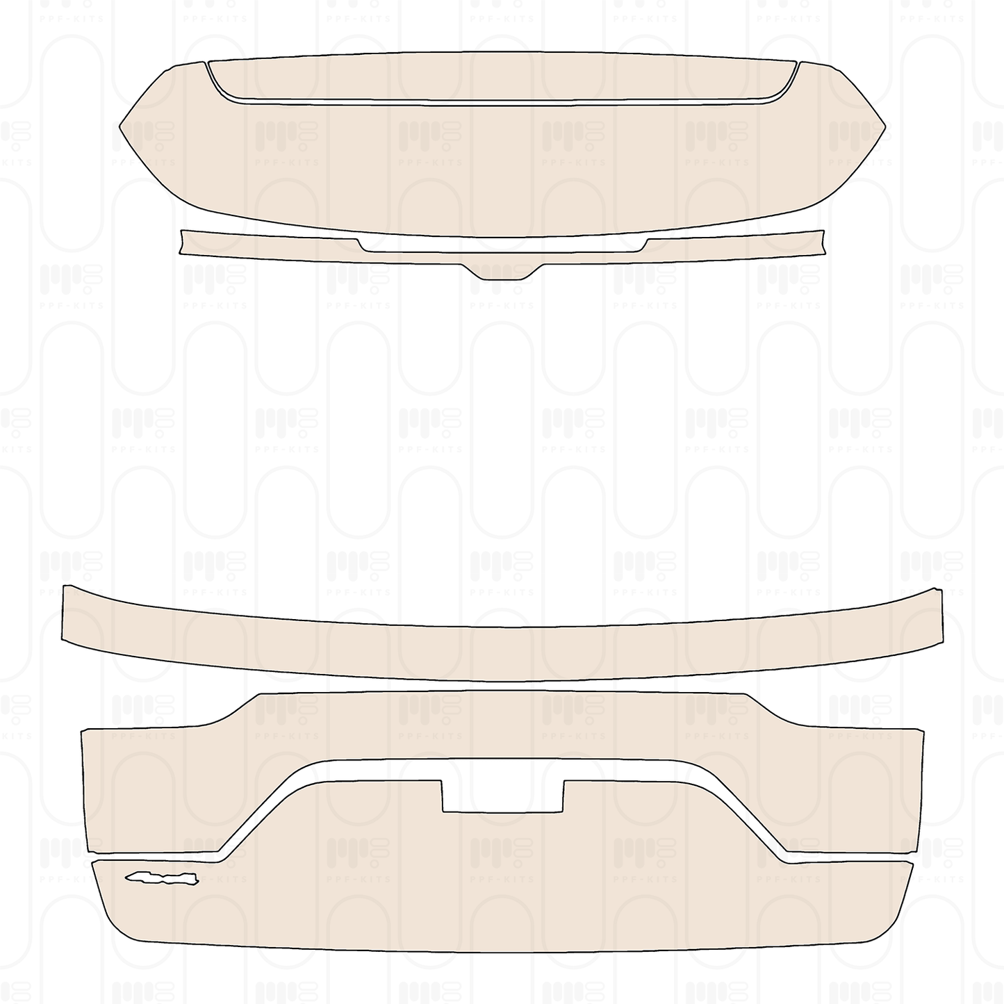 PPF precortado JEEP Grand Cherokee Grand Cherokee (2-row) Altitude 2022