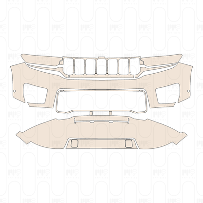 PPF precortado JEEP Grand Cherokee Grand Cherokee (2-row) Overland 2022